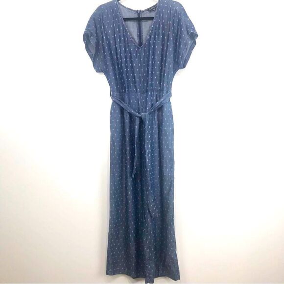 Velvet Heart Blue Chambray Jumpsuit - Picture 1 of 12